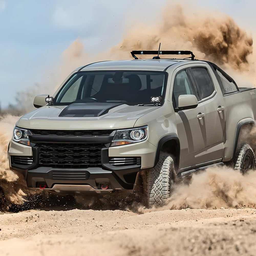 Nilight mounting kit shown on Colorado Canyon for rugged reliability
