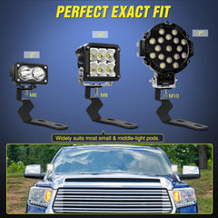 Nilight bracket holes enlarged to fit 2–7 inch LED lights for versatility.
