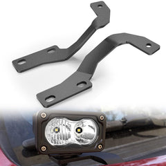 Nilight ditch light bracket mounted on the left hood for sturdy off-road lighting.