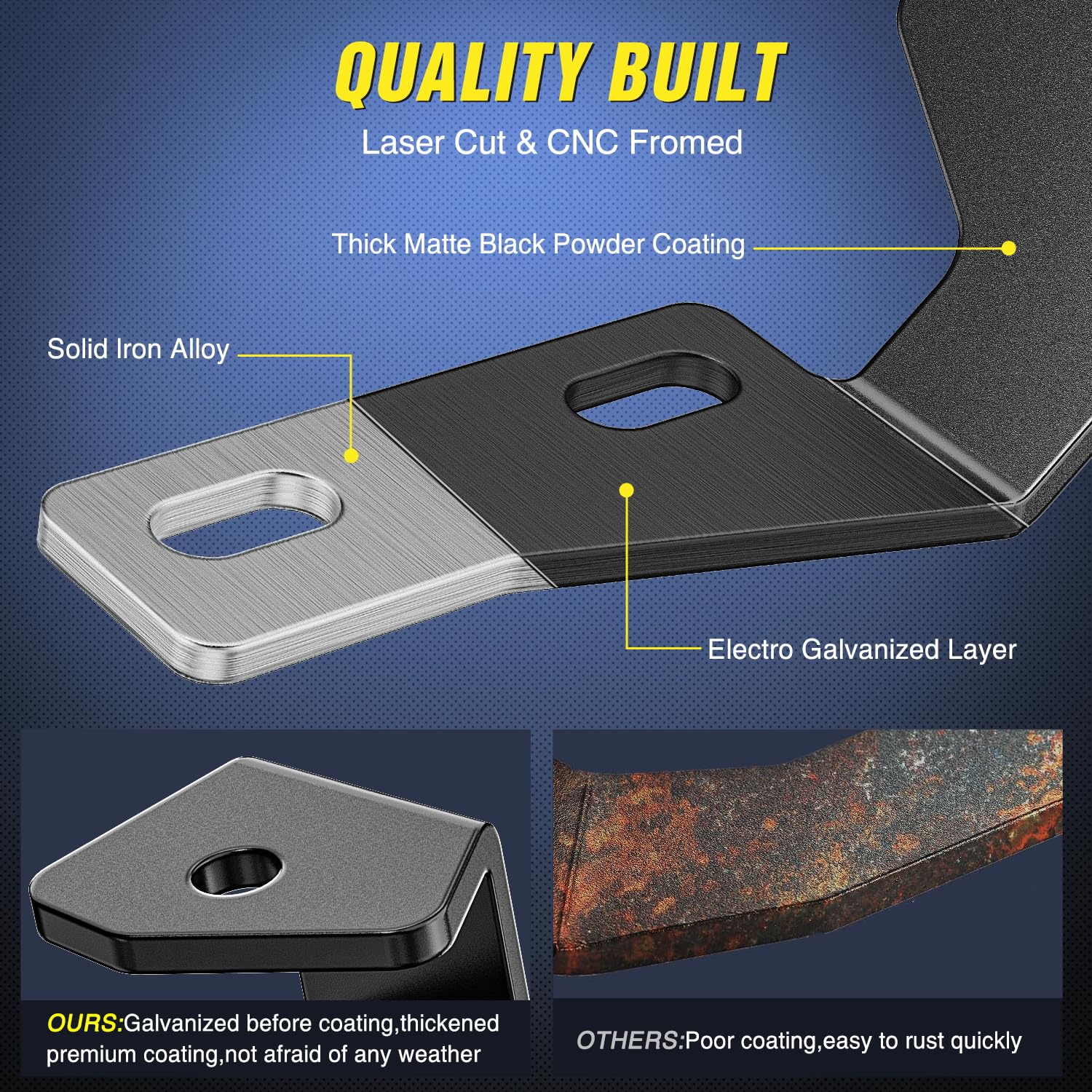 Nilight no-drill installation using factory hood bolts preserves stock components.