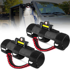 Nilight dome light with grab handle mounted on roll bar for secure off-road lighting