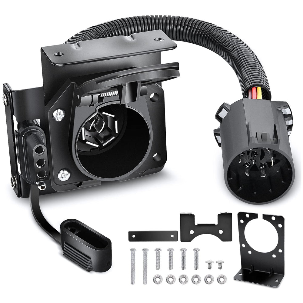 Nilight dual-output 7-way USCAR RV blade wiring for versatile towing options.