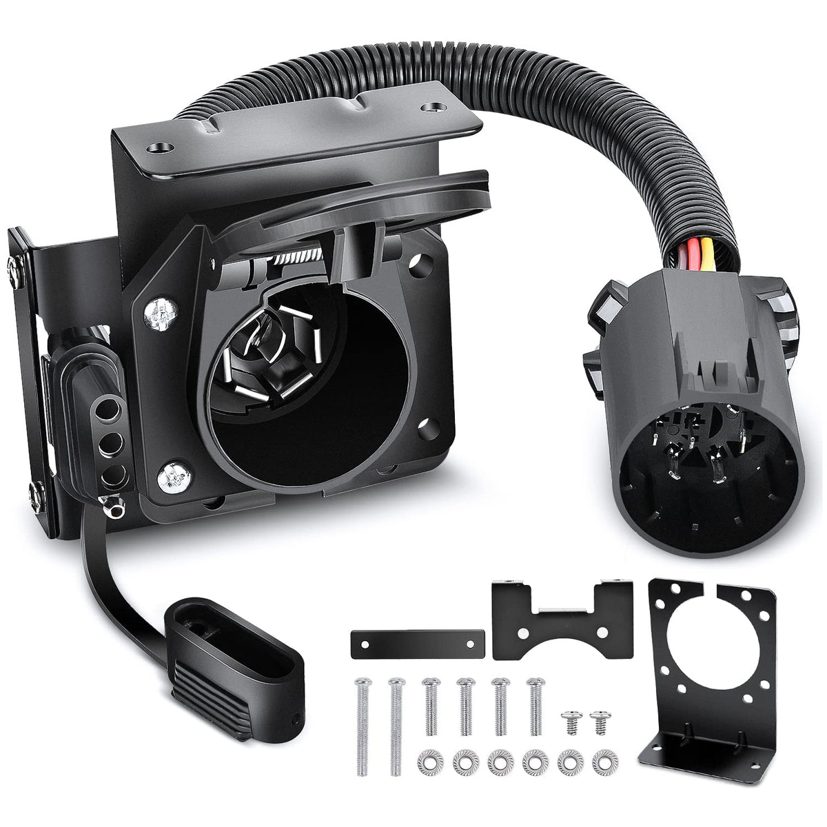 Nilight dual-output 7-way USCAR RV blade wiring for versatile towing options.