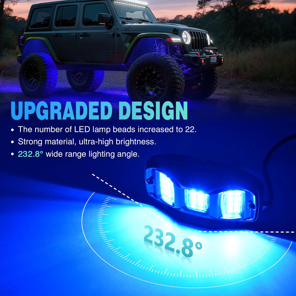 Remote and Bluetooth app enable simple color and mode customization