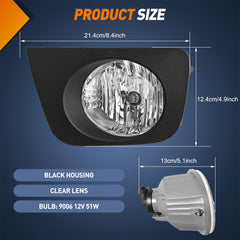 Nilight durable housing fog light protects against moisture and dust for all-weather use.