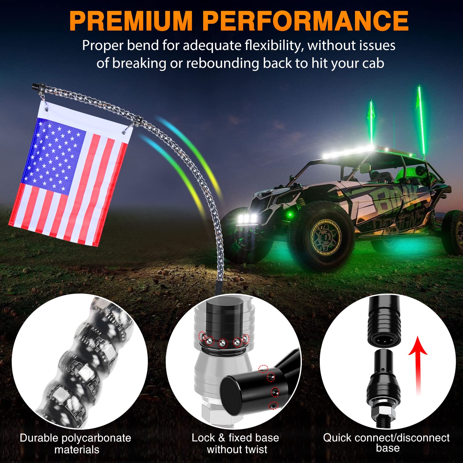 Nilight durable polycarbonate tube resists impacts and weather on off-road adventures