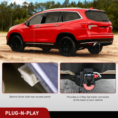 Nilight dust cover protects the 4-pin connector against weather for Honda Passport