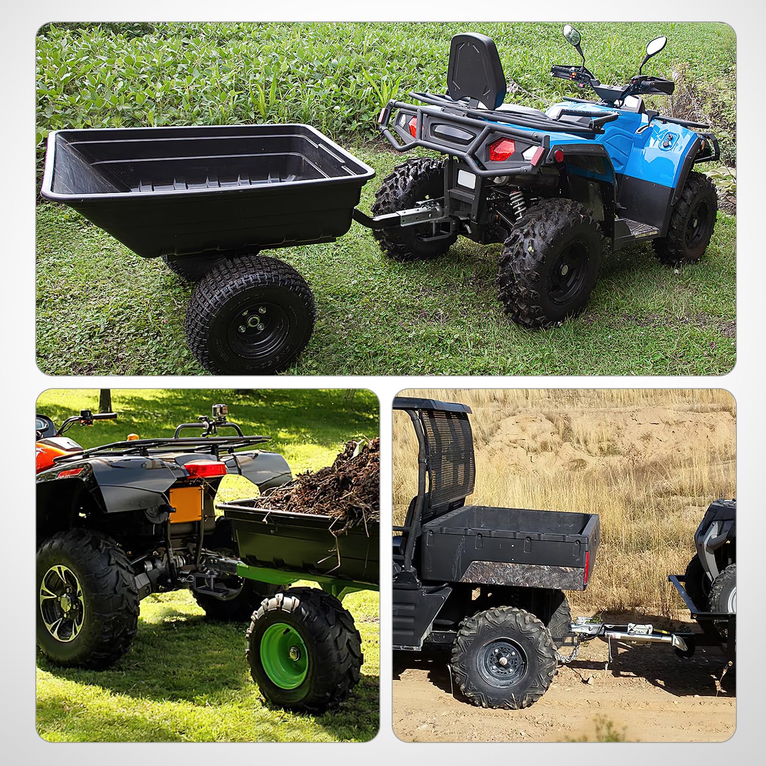 Easy-install Nilight hitch mounted on ATV UTV