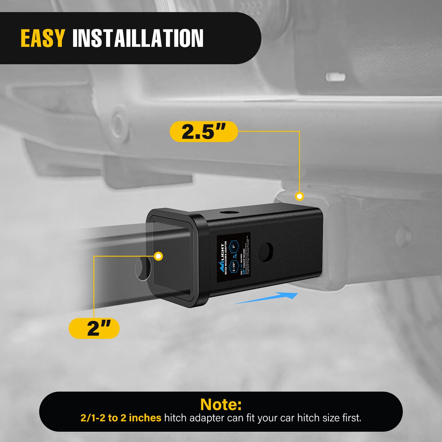 Nilight easy-install process demonstrates quick sleeve insertion