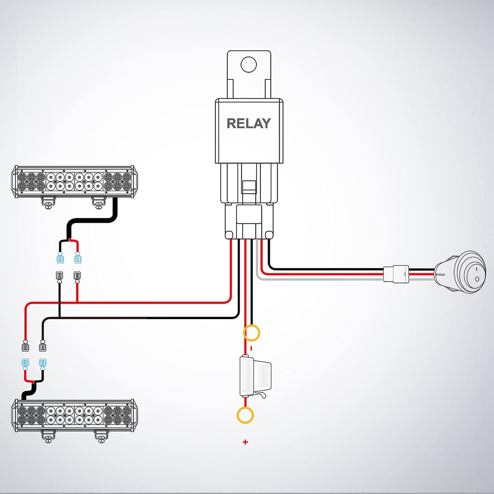Nilight extendable harness allows precise light placement.