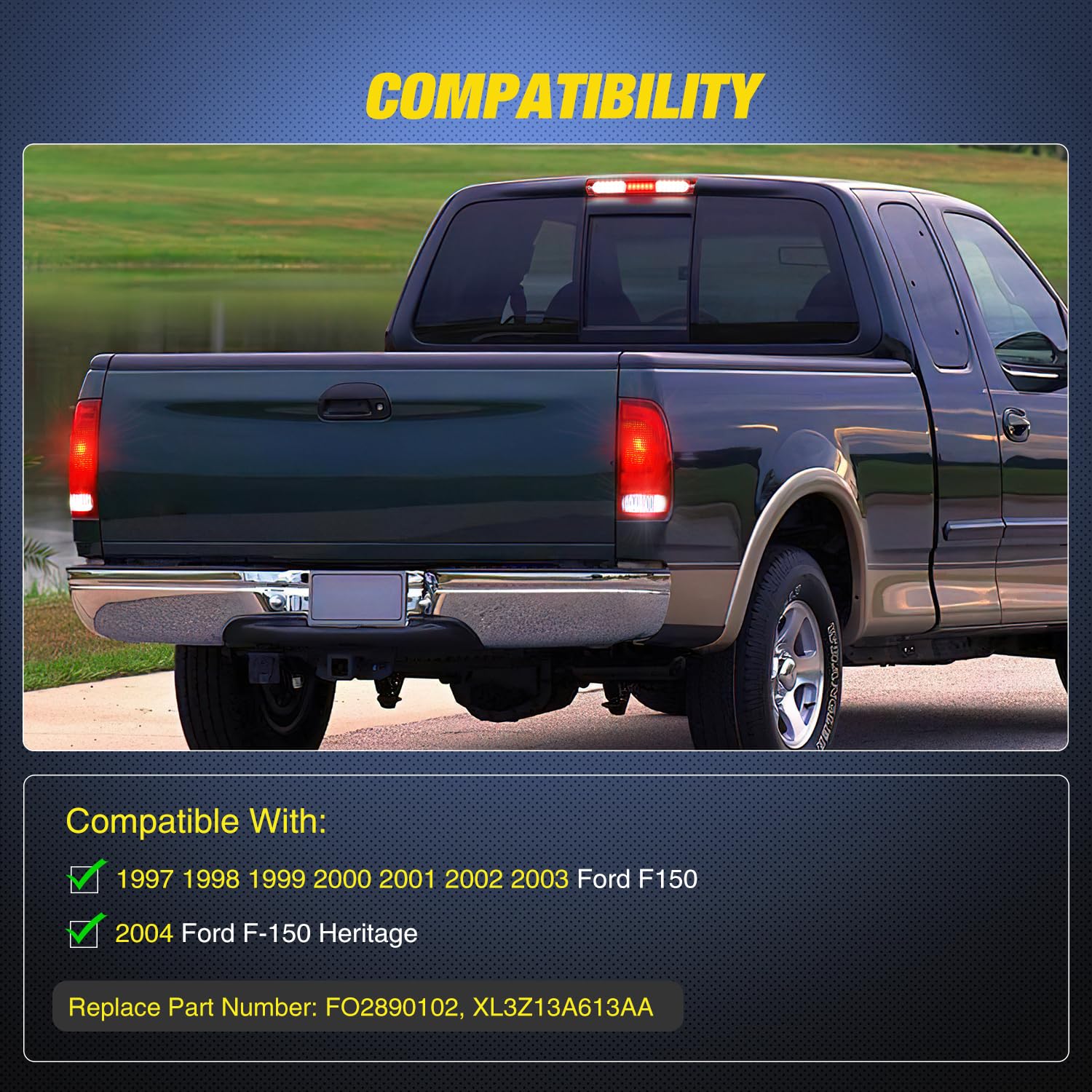 Nilight Heritage 2004 compatibility rear lamp demonstrates fit