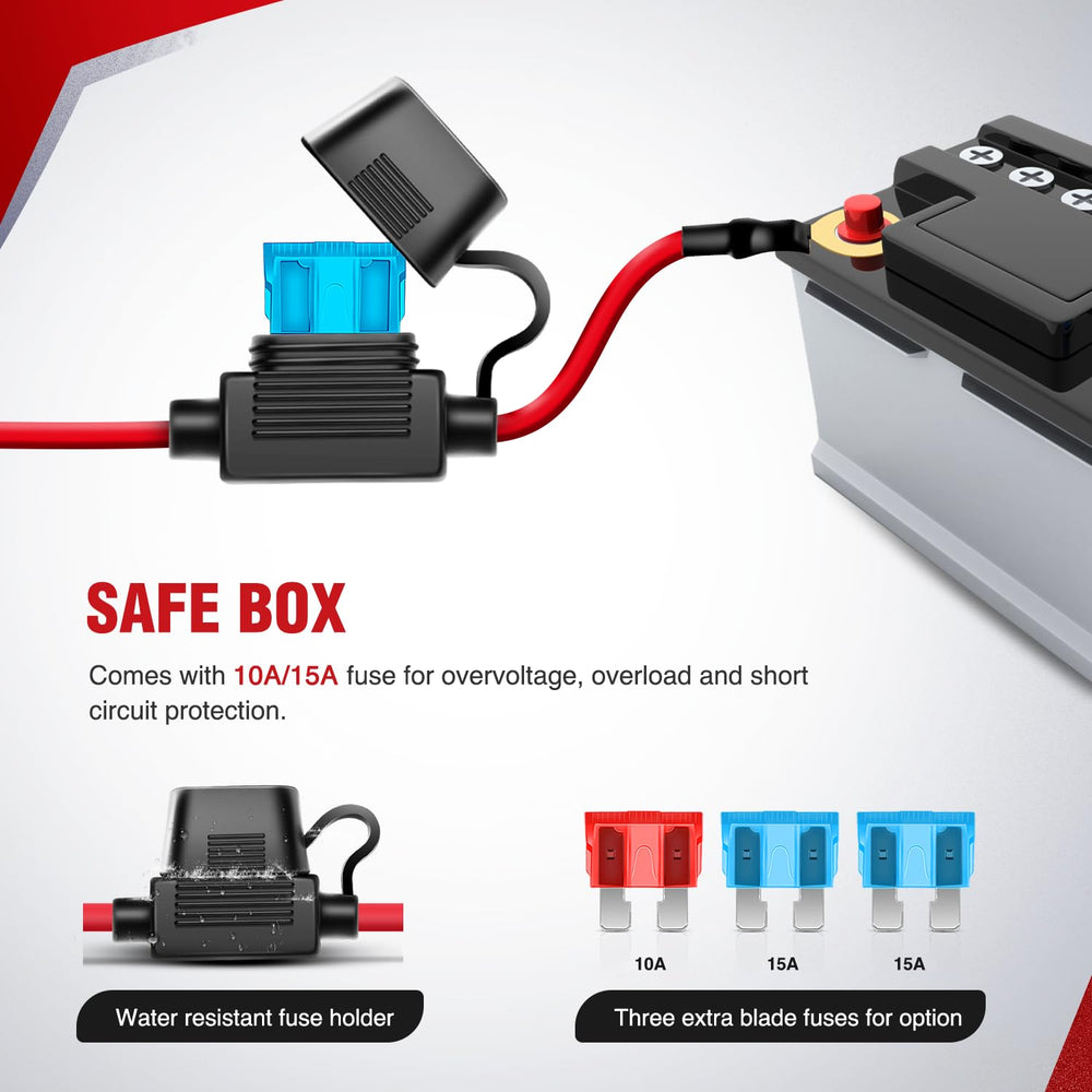 Nilight five-pin rocker switch with LED illumination for easy night visibility.