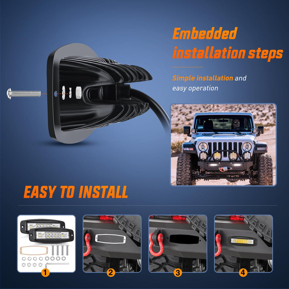 Reverse light use enhances safety when backing up at night.