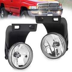 Nilight fog light assembly for Dodge Ram front view improves foggy visibility.
