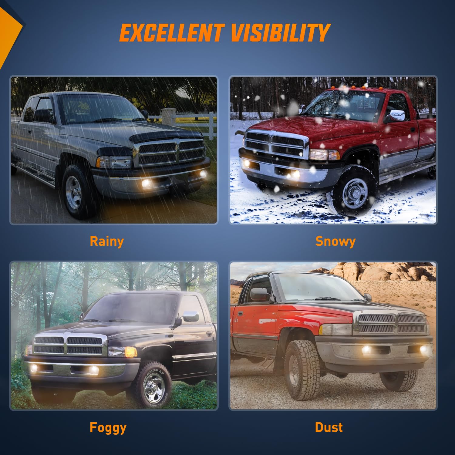 Nilight fog light packaging ensures straightforward replacement.