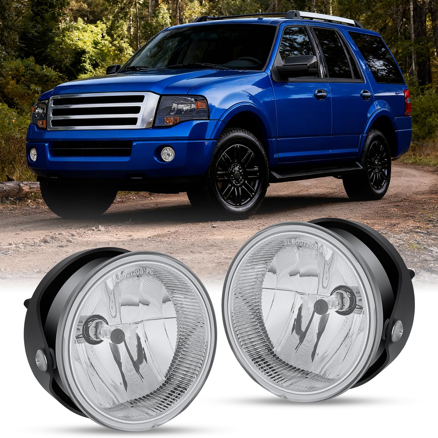 Nilight fog light assembly for Expedition left with enhanced nighttime visibility