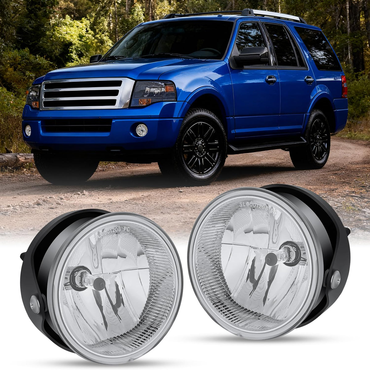 Nilight fog light assembly for Expedition left with enhanced nighttime visibility