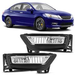 Nilight fog light assembly for Honda Accord driver side improves nighttime visibility.