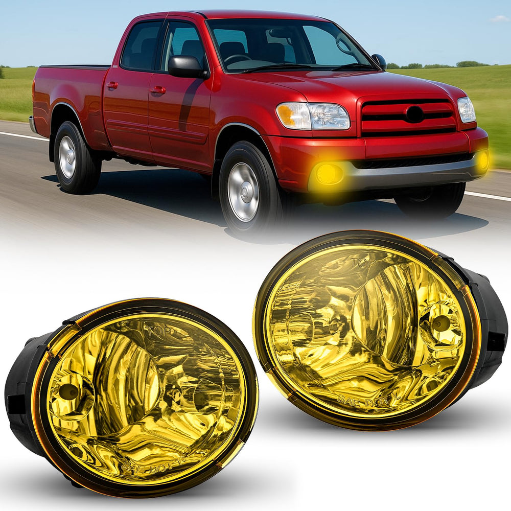 Nilight fog light assembly for Sequoia and Tundra with amber lens for enhanced visibility