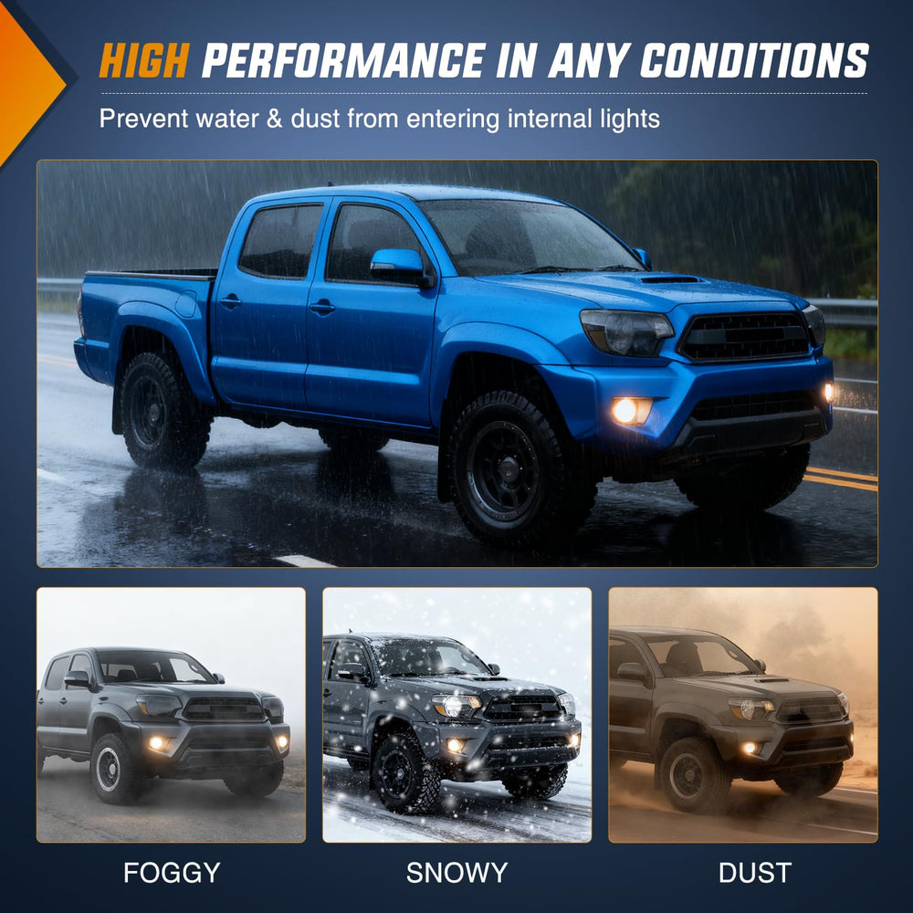Nilight fog light housing design with UV and heat resistance for durability