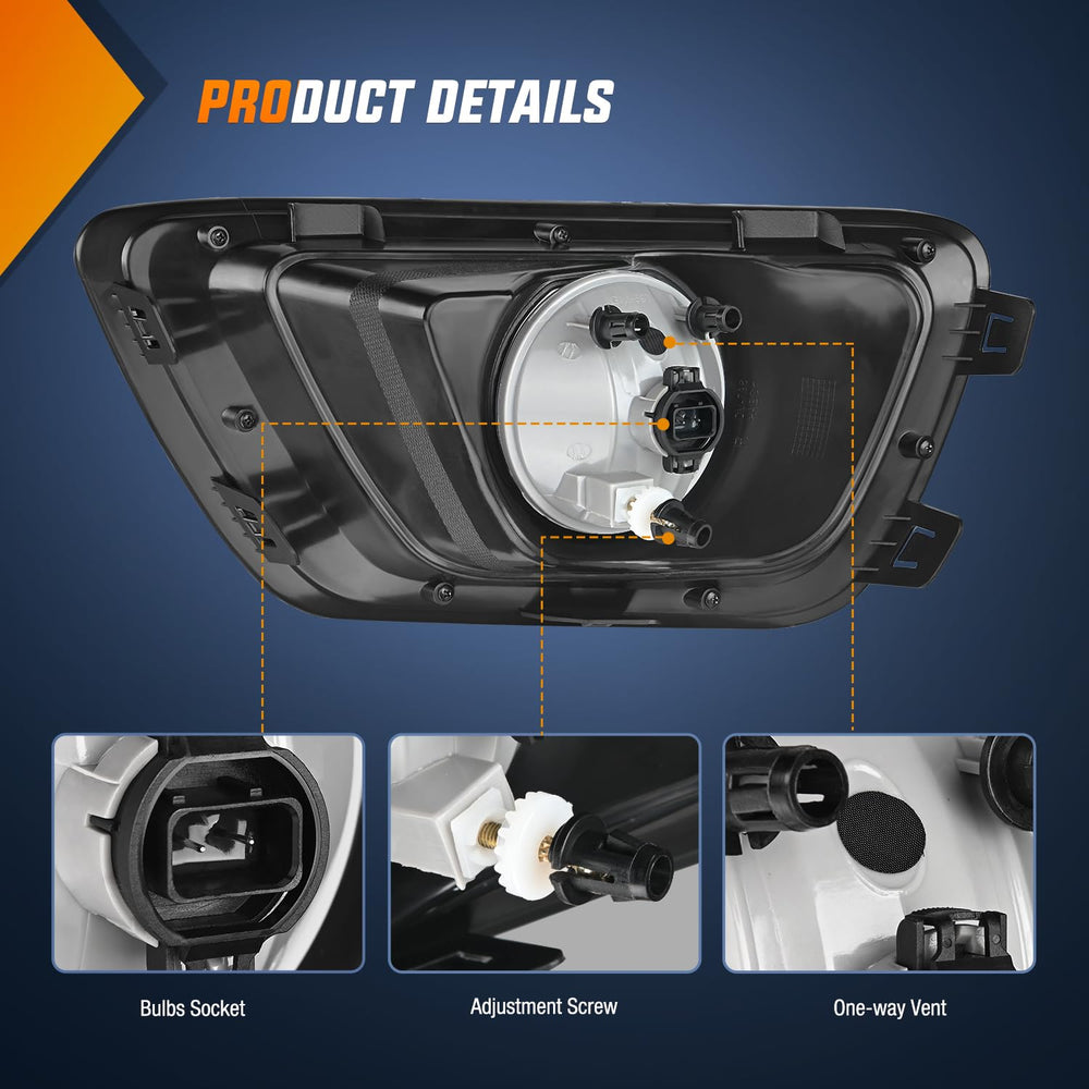 Nilight fog light lens close-up emphasizing clear glass and high transmittance.
