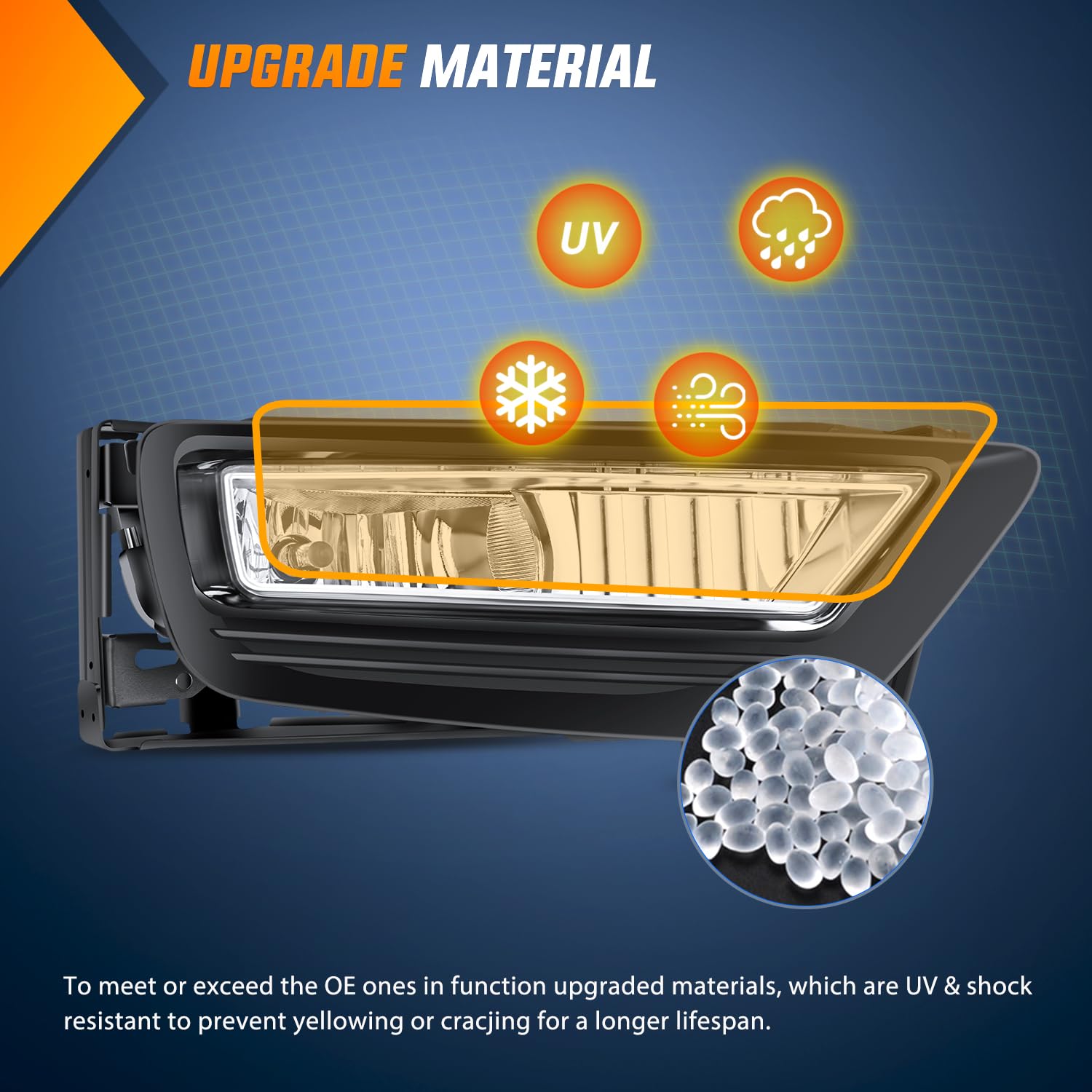Nilight fog light in night use shows improved distance visibility for safer driving.