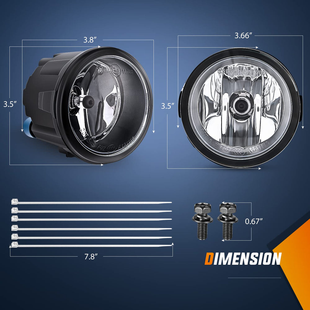 Nilight DOT SAE compliant fog light for safe road use