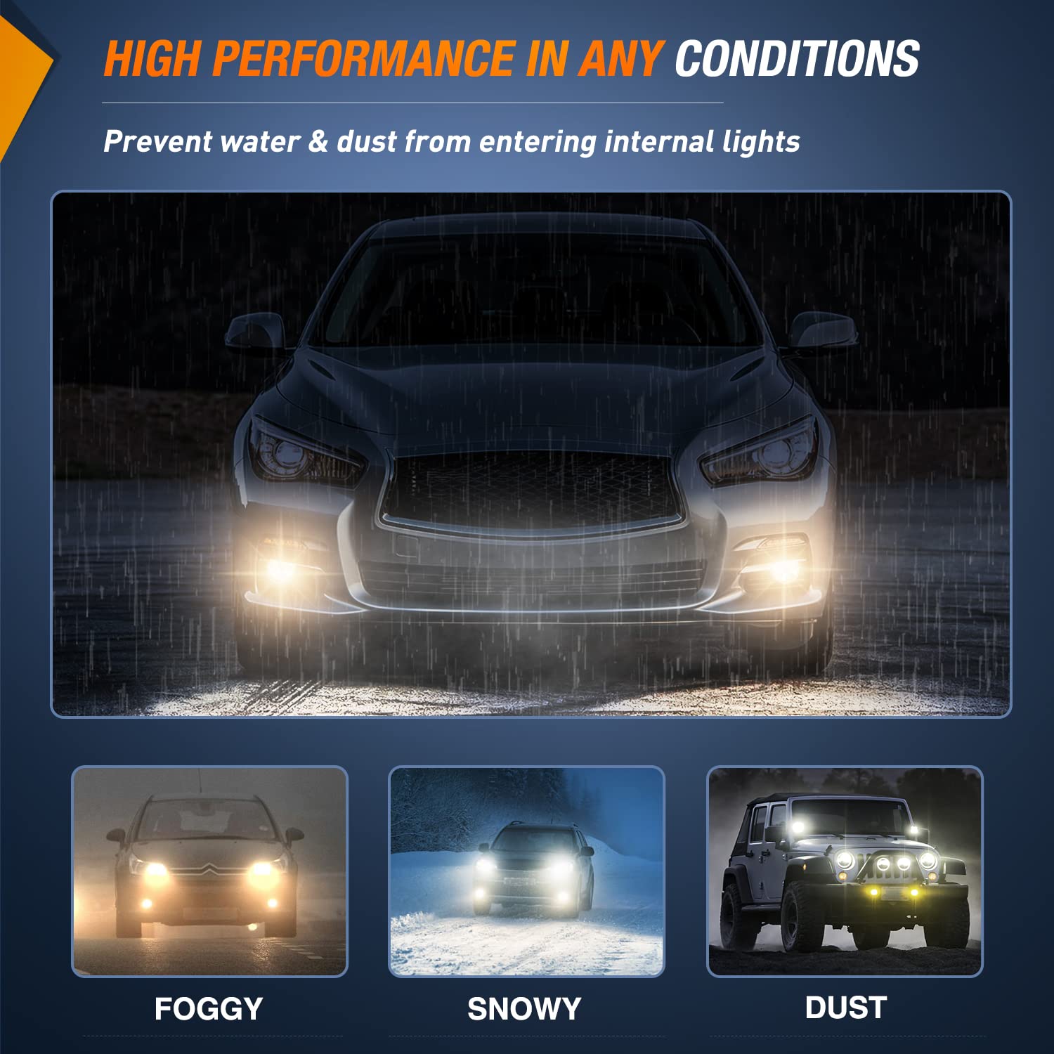 Nilight EX35 lens close-up highlights durable glass and high transmittance