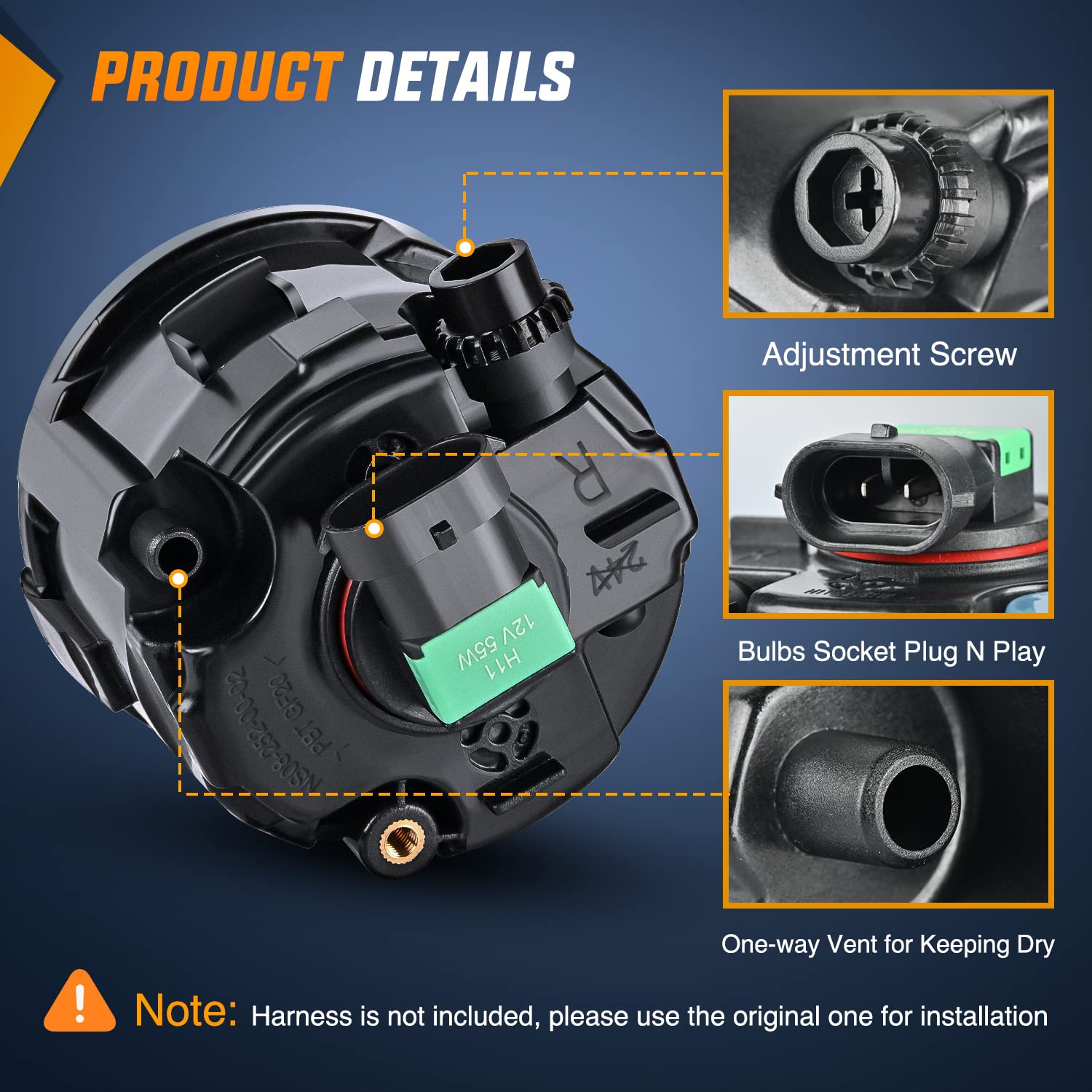 Nilight IP65 waterproof rating protects against moisture in any weather