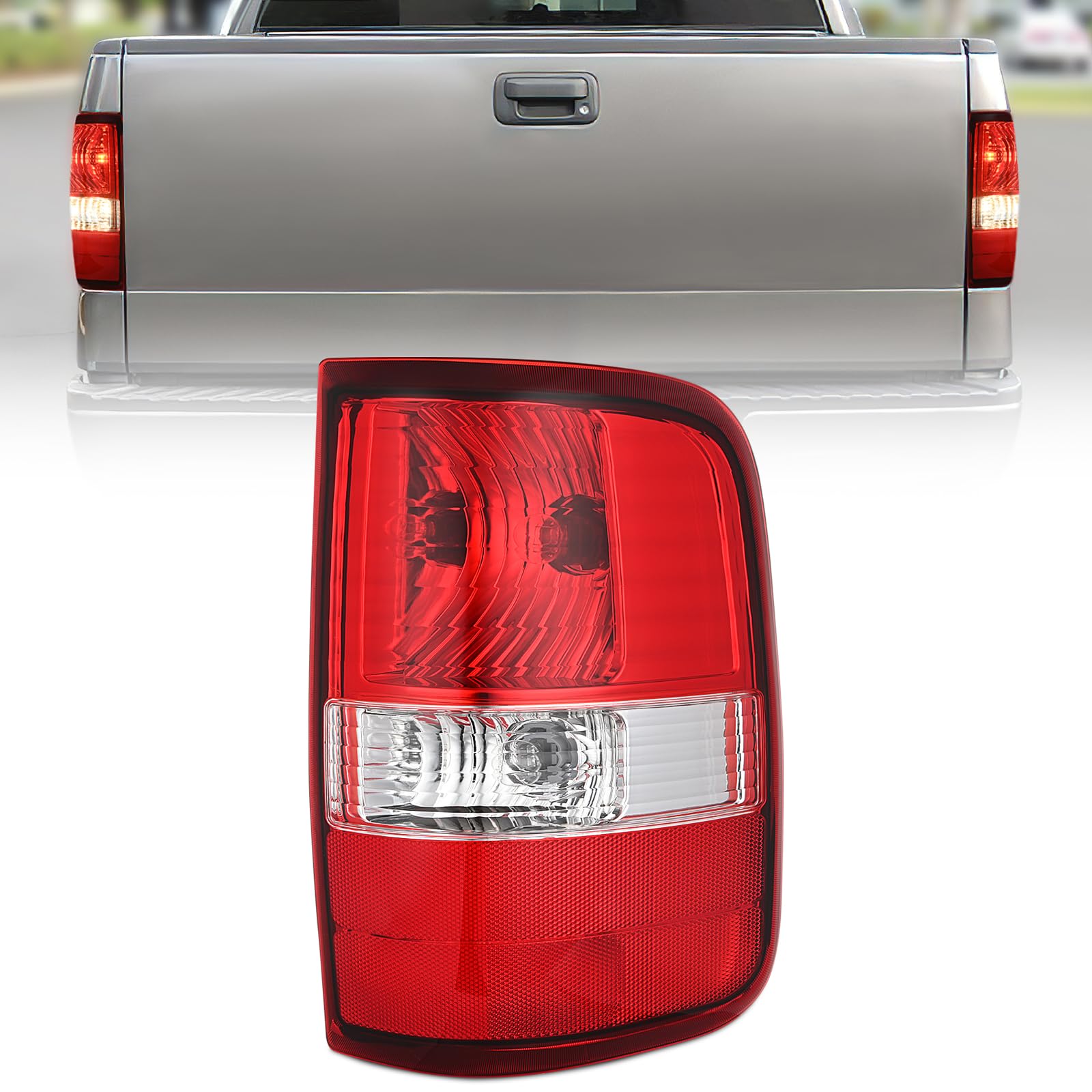Nilight Ford F-150 taillight assembly passenger side 2004-2008 enhances rear visibility