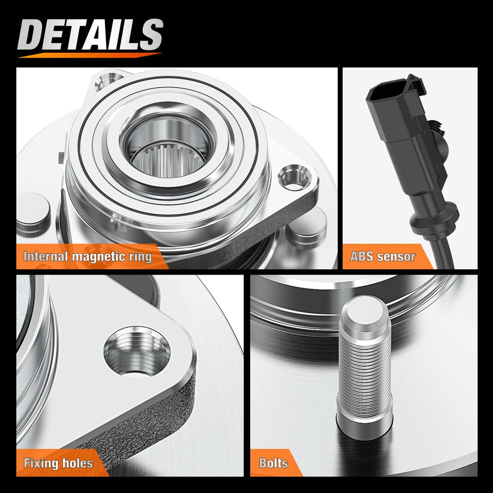 Nilight 515096 front-or-rear hub assembly designed for smooth rotation