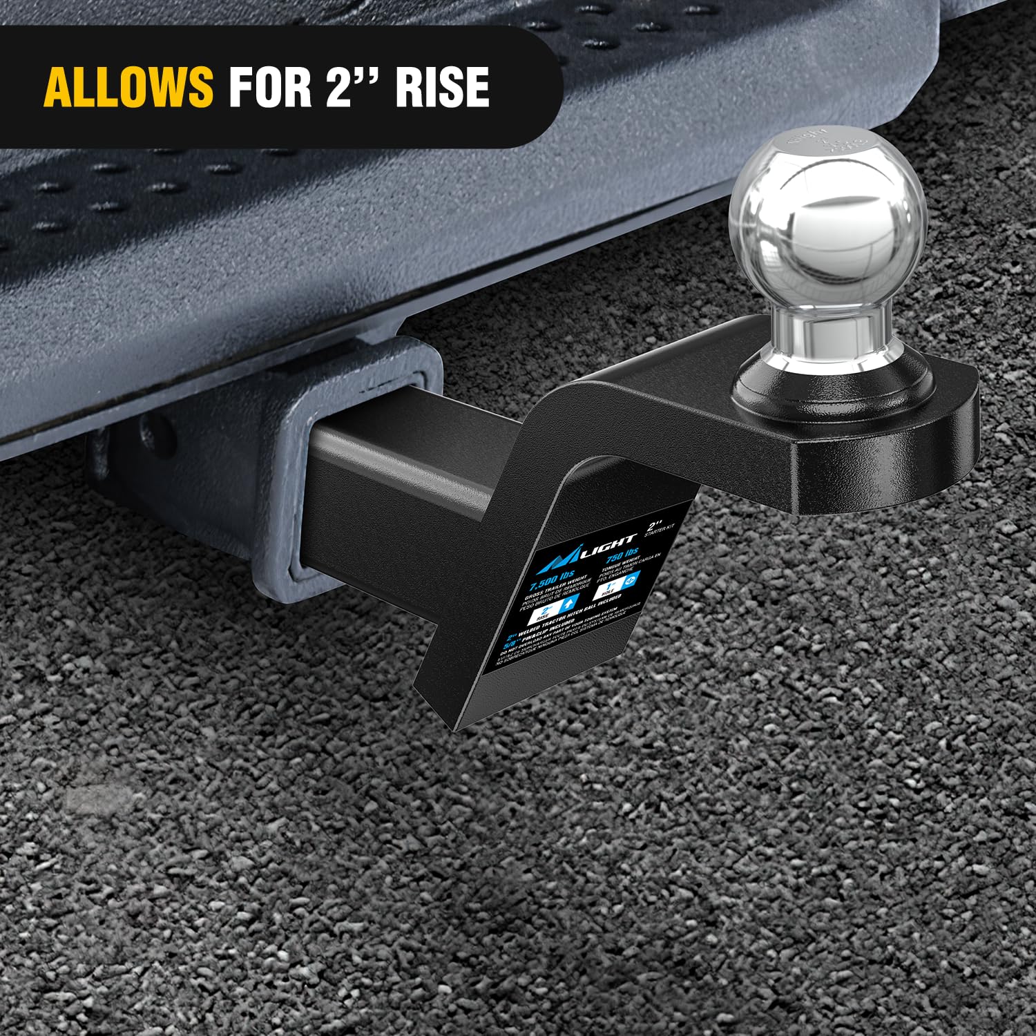 Nilight Fusion fits standard 2-inch receivers across vehicles.