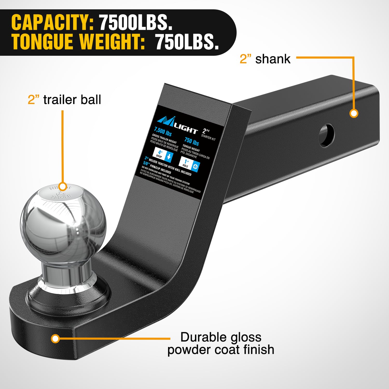 Nilight Fusion corrosion-resistant finish ensures durability in outdoor use.