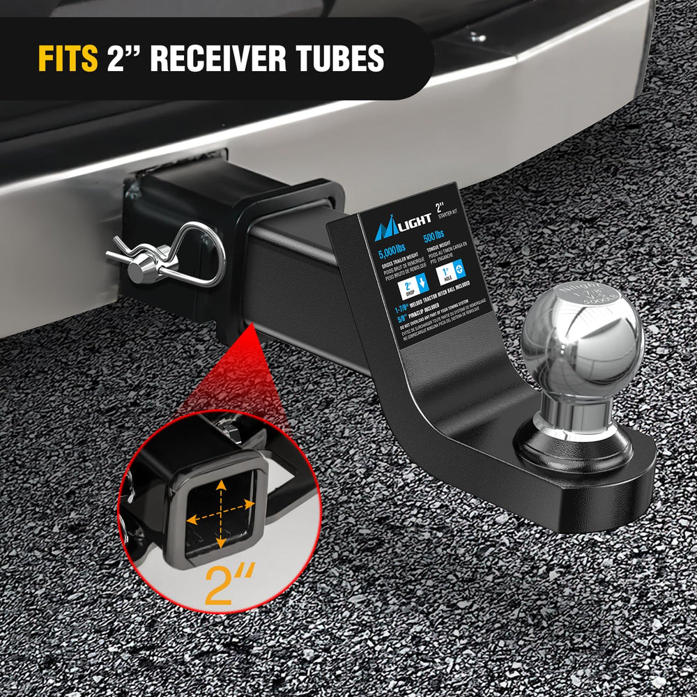 Nilight Fusion easy installation with rounded shank and pin.