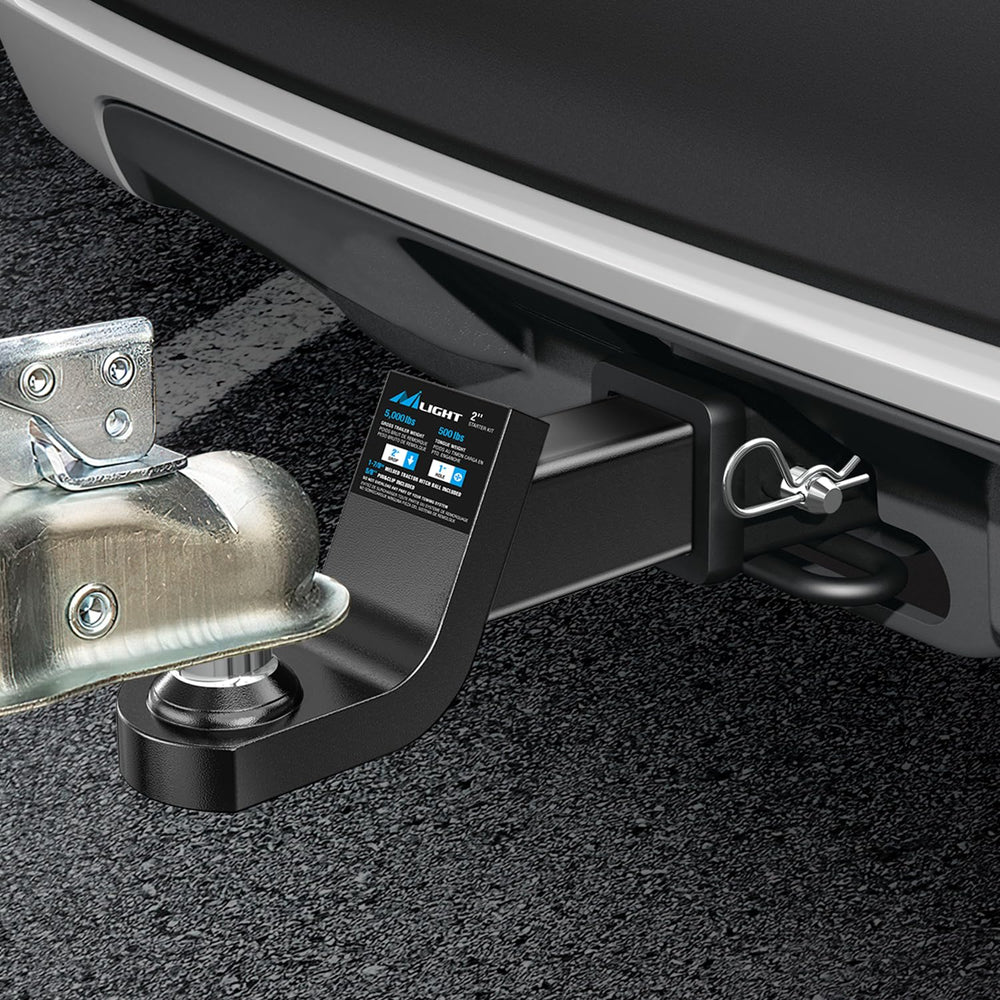 Nilight Fusion hitch ready for towing campers, motorcycles, ATVs.