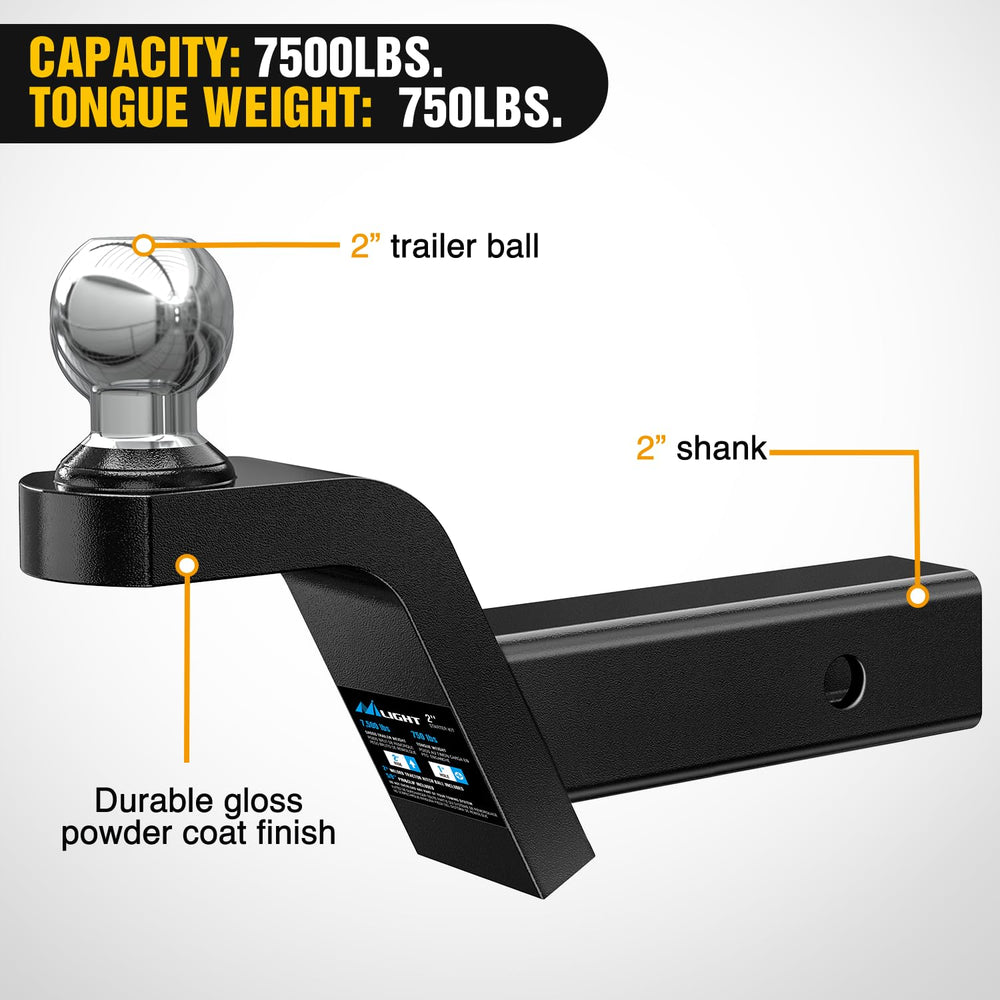 Nilight Fusion 2-inch rise provides extra clearance.