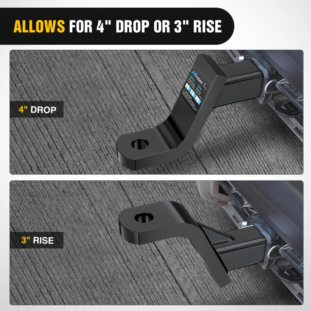 Nilight gloss black powder coat finish combines durability with rugged style.