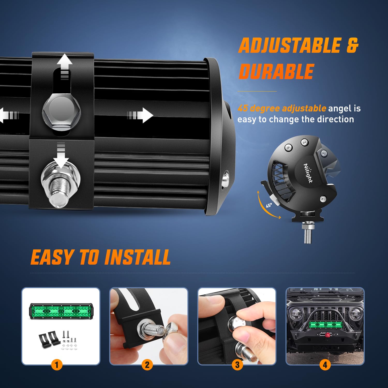 Nilight aluminum housing with fan cooling for cooler operation