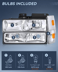 Nilight headlight assembly amber reflector for enhanced nighttime visibility.