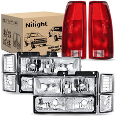 Nilight headlight taillight assembly for 1994-1998 Chevy enhances nighttime visibility.