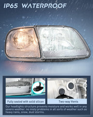 Nilight headlight assembly driver-side profile for easy replacement.