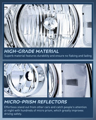 Nilight Lincoln Mark LT passenger-side clear reflector lens offers better beam pattern