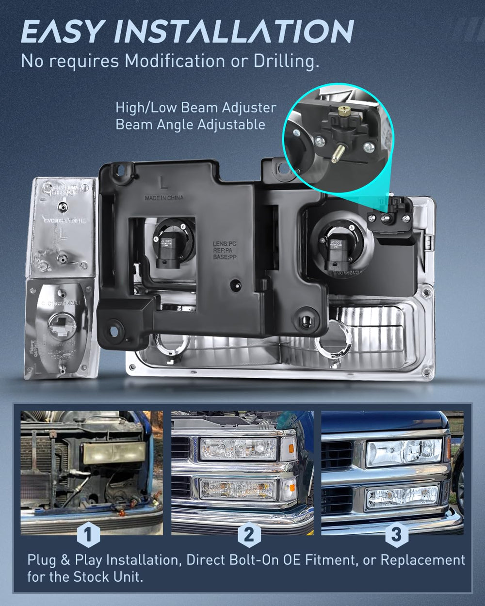 Nilight DOT SAE compliant headlights support safer night driving.