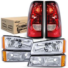Nilight headlight for Silverado 2003-2006 front-left with enhanced night visibility