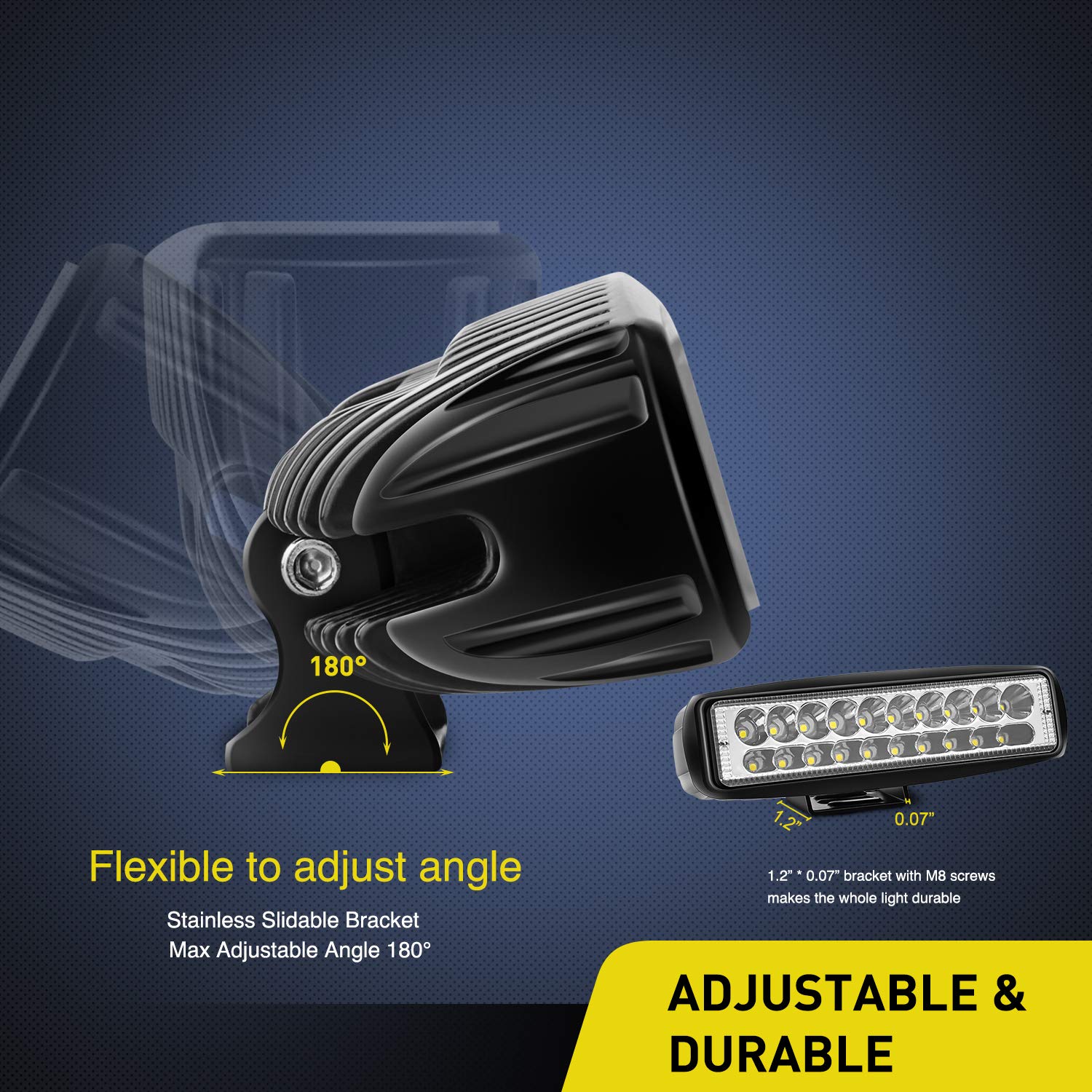 Nilight heat sink aluminum design keeps temps in check during long drives.