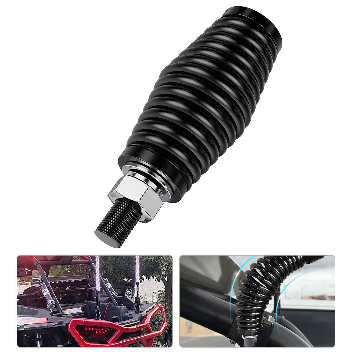 Nilight heavy-duty barrel spring base supports rugged whip lights for off-road use