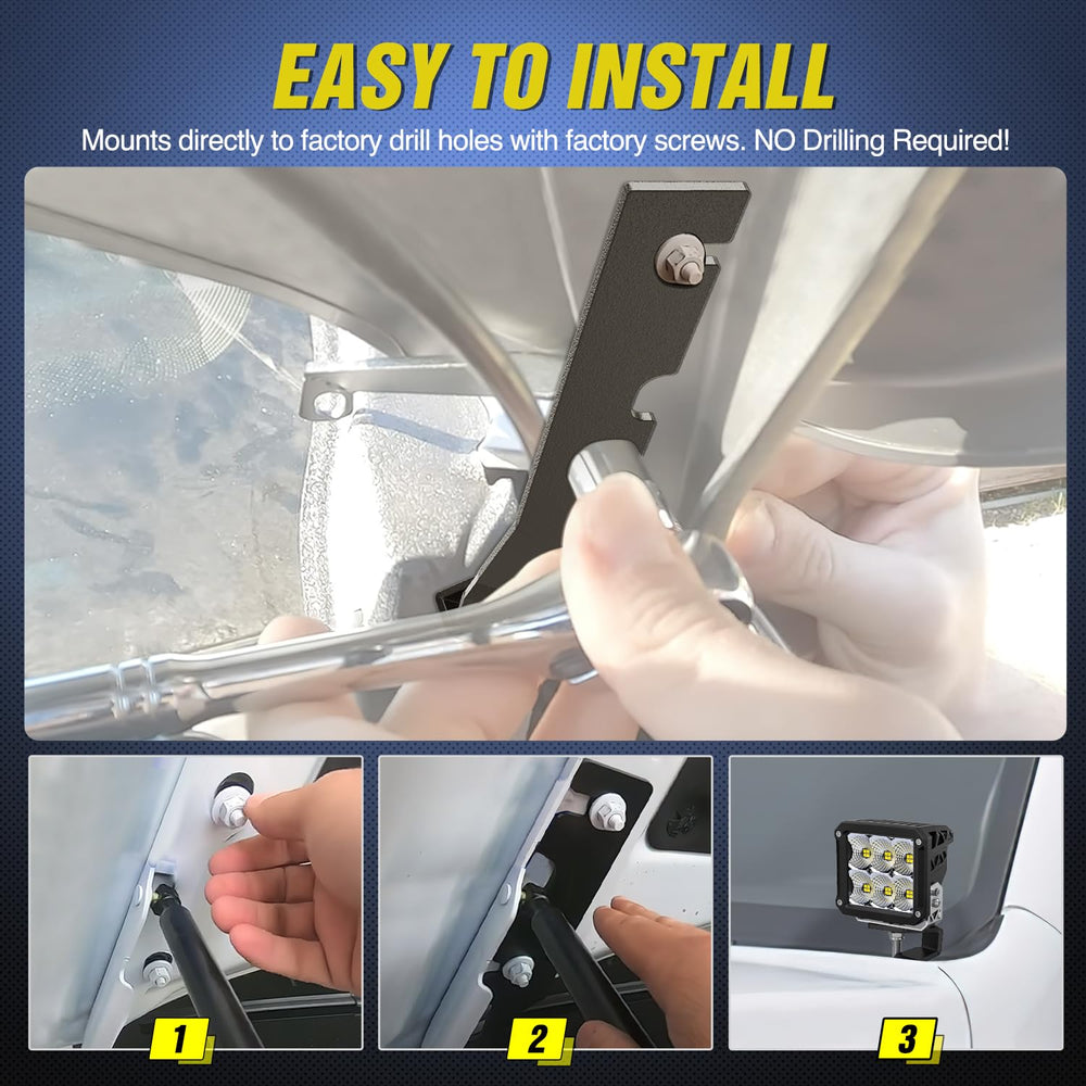 Nilight heavy duty steel construction ensures durability under rugged use.