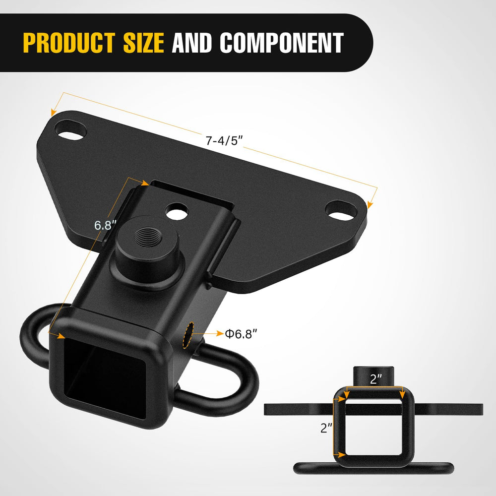 Nilight hitch cover kit for Gladiator JT protects the hitch opening and finishes the install.