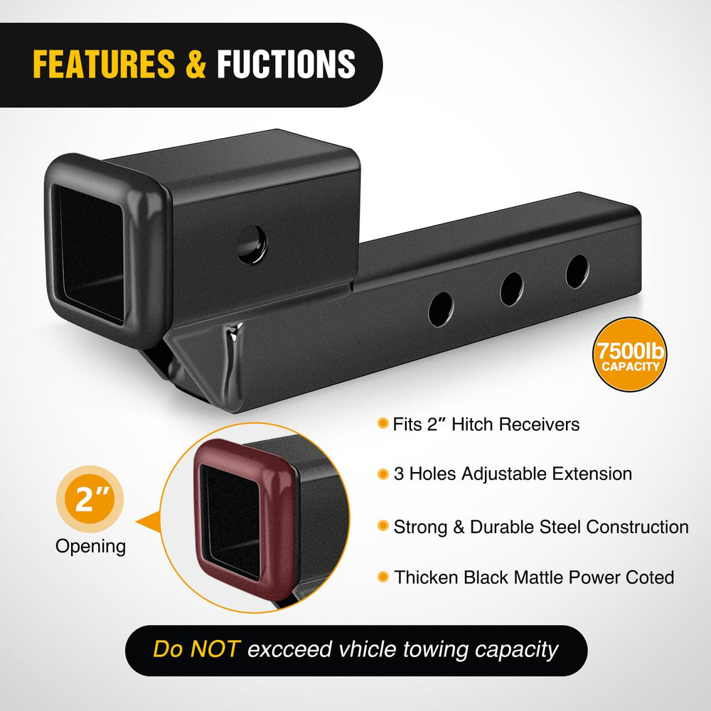 Nilight extension with adjustable 5/7/9 inch length options.