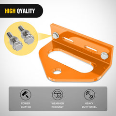 Nilight hitch installed on a zero-turn mower for easy towing.